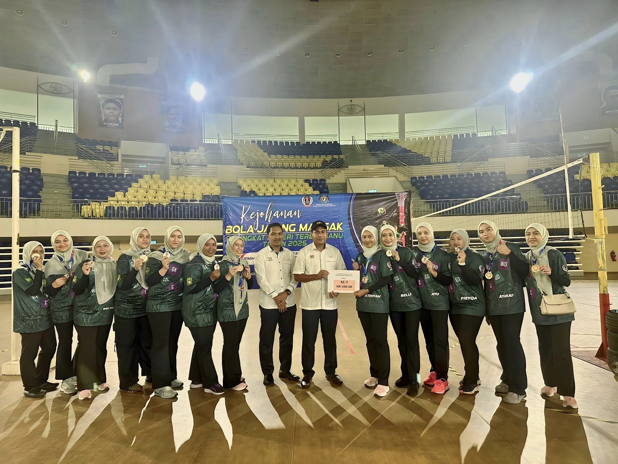 SYABAS DAN TAHNIAH KEPADA PASUKAN BOLA JARING MAJLIS DAERAH HULU TERENGGANU YANG TELAH MENDAPAT TEMPAT KE-3 DALAM KEJOHANAN BOLA JARING MAKSAK PERINGKAT NEGERI TERENGGANU TAHUN 2025