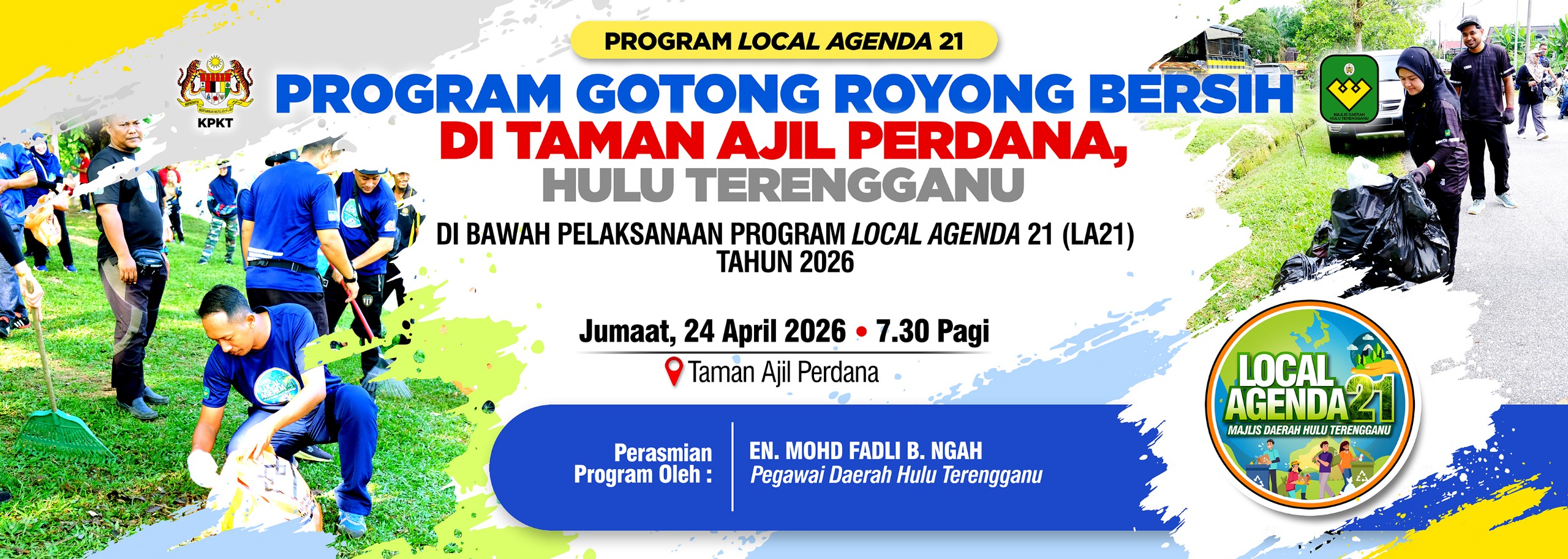 PROGRAM GOTONG ROYONG BERSIH DI TAMAN AJIL PERDANA